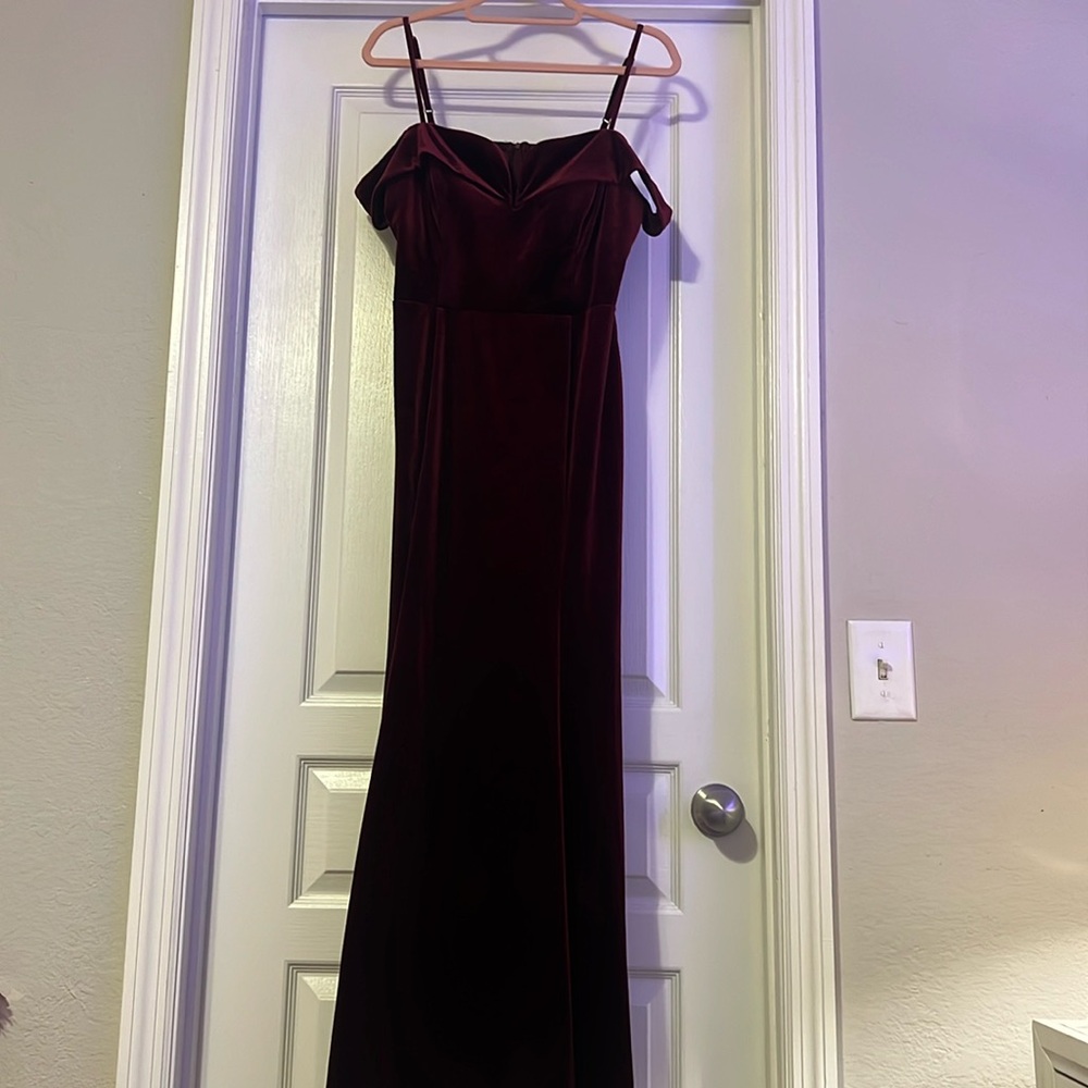 Dark Red Prom Dress, Size 11/12